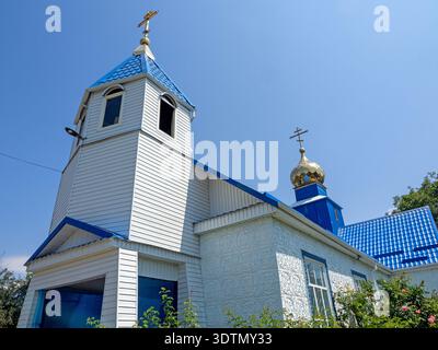 Église Saint-Nicolas le Wonderworker à Anan'yevo, Kirghizistan Banque D'Images