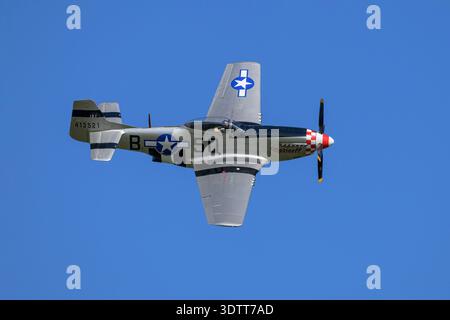 North American P 51 Mustang WW2 avion de chasse américain classique Banque D'Images