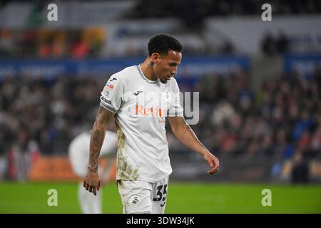 24 février 2026 ; Swansea COM Stadium, Swansea, pays de Galles ; EFL Championship Football, Swansea City contre Preston North End ; Ronald de Swansea City Banque D'Images