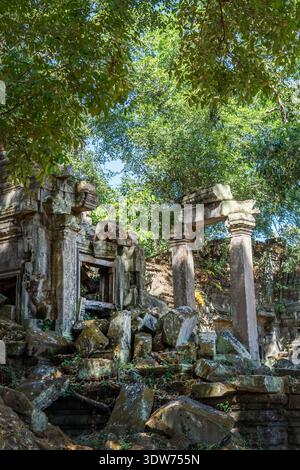 Prasat Beng Mealea, ruines du temple khmer dans la jungle, Angkor, Cambodge Banque D'Images