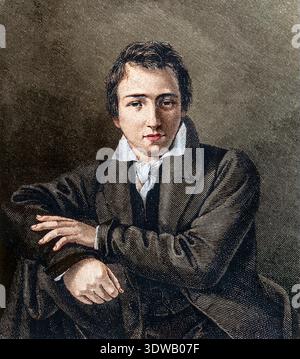 Heinrich Heine (1797-1856) poète allemand Banque D'Images