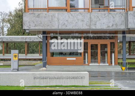 Bundesverfassungsgericht, Schloßbezirk, Karlsruhe, Baden-Württemberg, Deutschland Banque D'Images