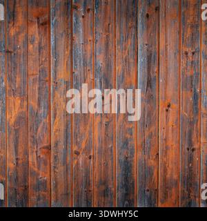Vieux mur en bois peints de peinture de temps. Fond de bois avec une bonne texture, le vignettage Banque D'Images