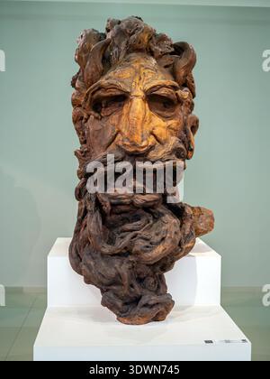 Saransk, Russie - 18 juin 2024 : sculpture 'Moïse'. Musée nommé d'après S.D. Erzya, ville de Saransk Banque D'Images