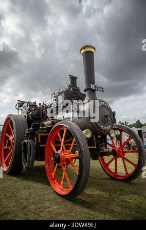 McLaren Road locomotive 'Captain Scott' BE 7518 (1913, No.1421) au Astle Park traction Engine Rally 2025. Banque D'Images