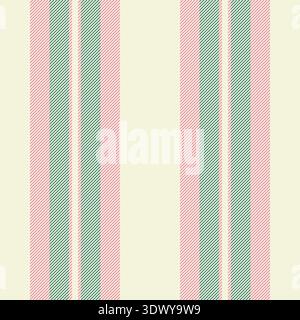Tissu vertical textile Iative, bande vectorielle à motif court. Le fond de pique-nique lignes la texture sans couture dans la palette de couleurs beige et rouge. Illustration de Vecteur