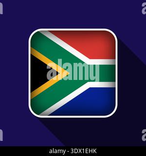 Plat Afrique du Sud Flag fond illustration vectorielle, conception modifiable vectorielle, peut être utilisé pour la conception d'affaires ou de présentation. Illustration de Vecteur