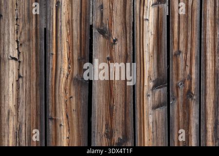 Image de fond d'un mur de planche brun, gros plan Banque D'Images