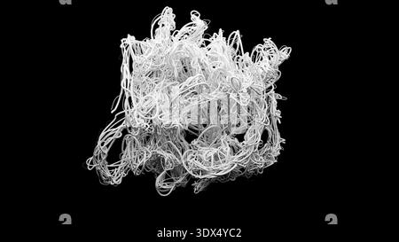 Fibres abstraites 3D. Généré par ordinateur Banque D'Images