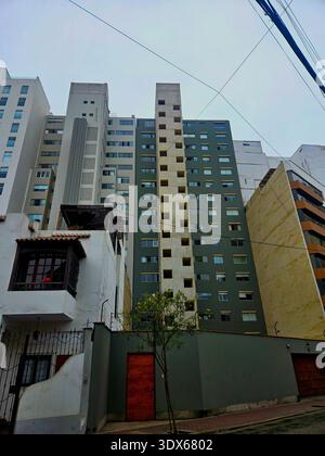 Quartier Miraflores à Lima Pérou Banque D'Images
