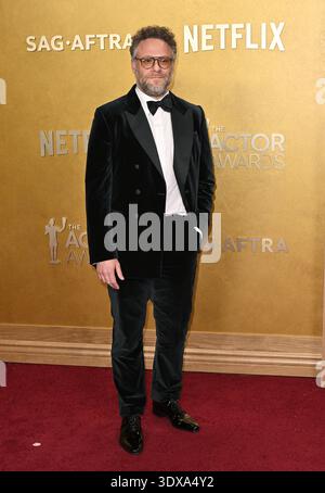 Los Angeles, États-Unis. 01 mars 2026. Seth Rogan arrive à la 32e cérémonie annuelle des Actor Awards qui s'est tenue au Shrine Auditorium le 1er mars 2026 à Los Angeles, CA. © Starbuck/AFF-USA.COM crédit : AFF/Alamy Live News Banque D'Images