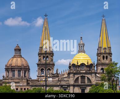 La Cathédrale de Guadalajara - Guadalajara, Jalisco, Mexique Banque D'Images