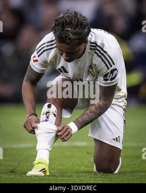 Madrid, Espagne. 02 mars 2026. MADRID, ESPAGNE - 02 MARS : Rodrigo du Real Madrid lors d'un match LaLiga EA Sports entre le Real Madrid et Getafe à l'Estadio Bernabeu le 02 mars 2026 à Madrid, Espagne. (Photo de Ricardo Nogueira/Sports Press photo) crédit : SPP Sport Press photo. /Alamy Live News Banque D'Images