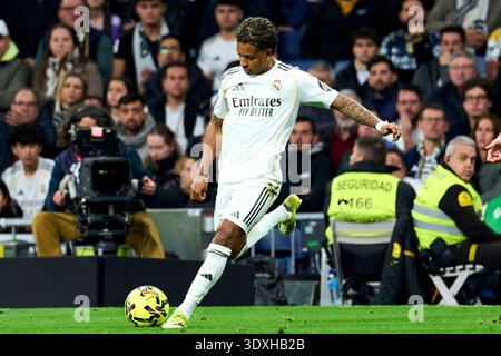 Madrid, Espagne. 02 mars 2026. Rodrygo du Real Madrid CF lors du match la Liga EA Sport entre le Real Madrid CF et Getafe CF au stade Santiago Bernabeu, le 2 mars 2026. - 02/03/2026 - Espagne/Madrid/Madrid - LGM/le Pictorium crédit : LE PICTORIUM/Alamy Live News Banque D'Images