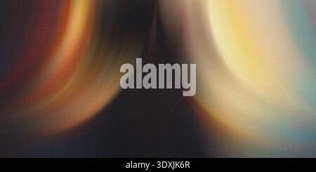 Fond flou abstrait avec des nuances de jaune orange et noir créant un effet de lumière douce Banque D'Images