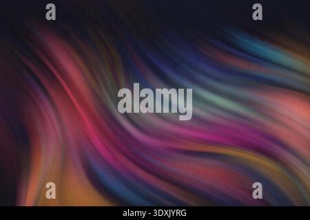 Fond abstrait avec des tourbillons vibrants de turquoise rose et violet créant un effet de texture dynamique Banque D'Images