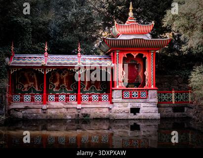 Le jardin chinois de Biddulph Grange, Staffordshire. Banque D'Images