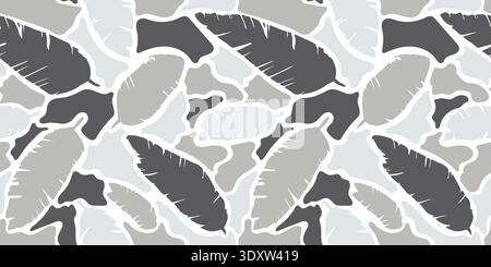 Fond Urban Grey Camouflage Seamless Pattern. Motif sans couture de camouflage de chasseur de canard. Illustration de Vecteur