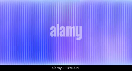 Fond de verre nervuré avec texture rayée verticale. Fond d'hologramme violet dégradé réaliste. Effet rayé vectoriel pour la décoration intérieure Illustration de Vecteur