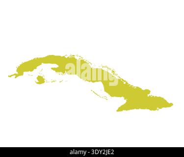 Carte de Cuba, signe silhouette. World Map Globe. Illustration vectorielle isolée sur fond blanc. Continent d'Amérique centrale Illustration de Vecteur