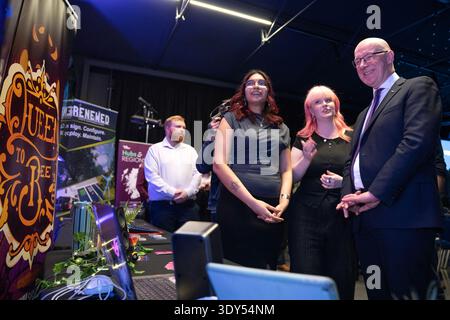 Le premier ministre John Swinney assiste à l'ouverture du carrefour Techscaler à Water's Edge, Dundee. Date de la photo : jeudi 5 mars 2026. Banque D'Images