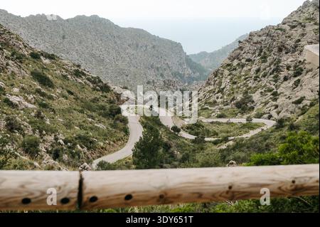 Nus de sa Calobra on ma-2141 in Serra de Tramuntana, Majorque, Espagne Banque D'Images
