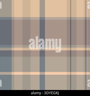 Tissu à carreaux de golf, texture textile à carreaux mariage. Gros plan tartan vectoriel transparent dans la palette de couleurs pastel et claires. Illustration de Vecteur