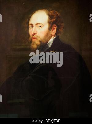 Autoportrait c. 1610 - 1615 de Peter Paul Rubens (1577 - 1640) huile sur panneau Banque D'Images