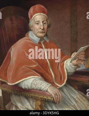 Agostino Masucci, Portrait du pape Clément XII assis, 1700, années 1700, XVIIIe siècle, Italie, baroque italien, portrait pontifical, Vatican, art chrétien, figure ecclésiastique, peinture historique, portrait baroque Banque D'Images