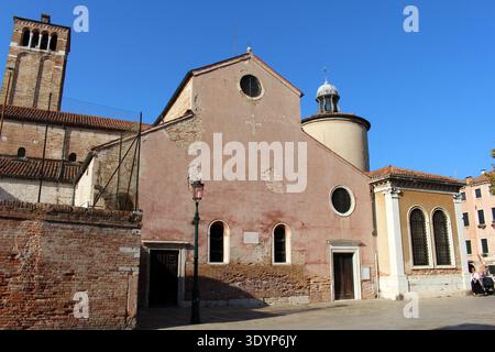 San Giacomo dall Orio façade avant Venezia août 2024 été Banque D'Images