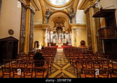 ÉGLISE SAINT JOSEPH DES CARMES PARIS Banque D'Images