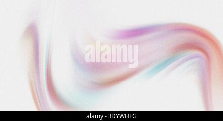 Œuvre d'art abstraite vibrante avec des formes tourbillonnantes dans les tons de rose, violet, bleu et orange sur un fond blanc avec un effet texturé Banque D'Images
