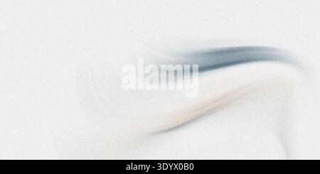 Cette image présente un fond blanc avec un motif tourbillonnant de teintes grises et beiges, créant un effet visuel épuré et minimaliste avec une courbe lisse Banque D'Images