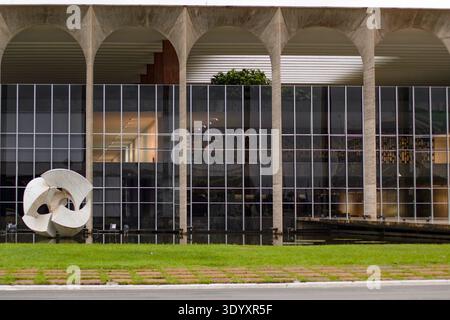 Façade du Palais Itamaraty à Brasilia, commerce extérieur, diplomatie nationale Banque D'Images