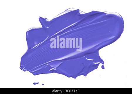 Lavande violet beauté texture cosmétique isolée sur fond blanc, taches de maquillage ou taches de produit cosmétique, coups de pinceau Banque D'Images