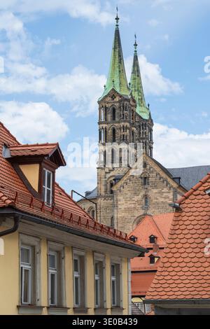 Allemagne, Bavière, Franconie, haute-Franconie, Bamberg, site classé au patrimoine mondial de l'UNESCO, cathédrale dans la vieille ville Banque D'Images