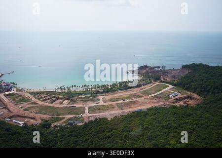 Chantier de construction sur l'île de Hon Thom. Vietnam, Hon Thom - Phu Quoc Islands Banque D'Images