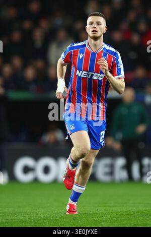 LONDRES, Royaume-Uni - 12 mars 2026 : Adam Wharton de Crystal Palace lors du dernier match de l'UEFA Conference League entre Crystal Palace FC et AEK Larnaca FC à Selhurst Park (crédit : Craig Mercer/ Alamy Live News) Banque D'Images