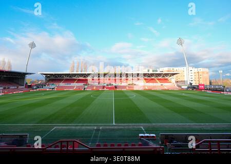 13 mars 2026 ; Stok CAE Ras, Racecourse Ground, Wrexham, pays de Galles; EFL Championship Football, Wrexham contre Swansea City ; Une vue générale du Stok CAE Ras Stadium avant le match Banque D'Images