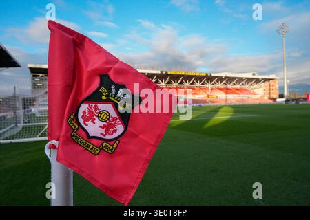 13 mars 2026 ; Stok CAE Ras, Racecourse Ground, Wrexham, pays de Galles; EFL Championship Football, Wrexham contre Swansea City ; Une vue générale du Stok CAE Ras Stadium avant le match Banque D'Images