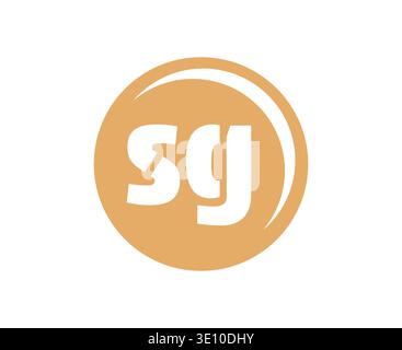 Emblème SG sport ou logotype d'équipe. Logo de balle avec une combinaison de lettres initiales S et G pour magasin de balles, entreprise de sport, entraînement, badge de club. Vecteur Illustration de Vecteur