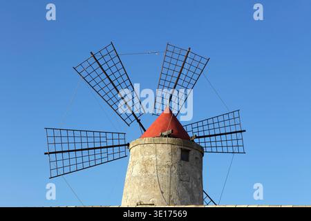 Musée du Sel, Trapani, Sicile, Italie Banque D'Images