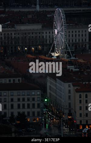 Plaza Bellecour, Lyon Banque D'Images