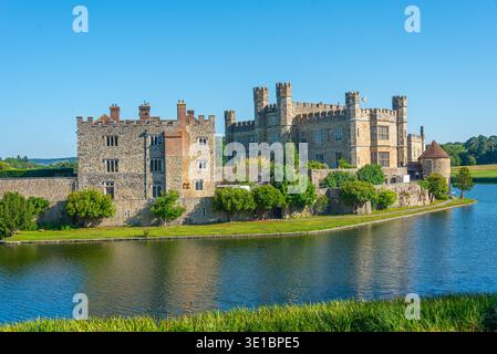 Journée d'été au château de Leeds en Angleterre.IMAGE Banque D'Images