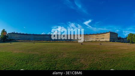 Journée d'été au No. 1 Royal Crescent à Bath, England.IMAGE Banque D'Images