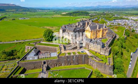 Vue panoramique du château de Stirling en Scotland.IMAGE Banque D'Images