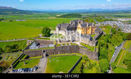 Vue panoramique du château de Stirling en Scotland.IMAGE Banque D'Images