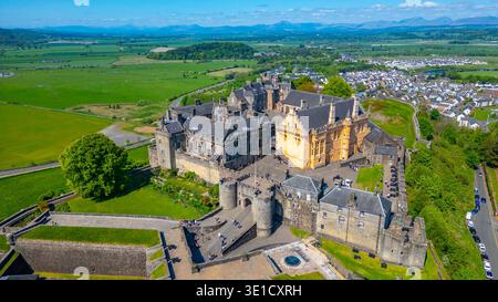 Vue panoramique du château de Stirling en Scotland.IMAGE Banque D'Images
