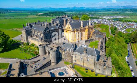 Vue panoramique du château de Stirling en Scotland.IMAGE Banque D'Images