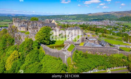 Vue panoramique du château de Stirling en Scotland.IMAGE Banque D'Images